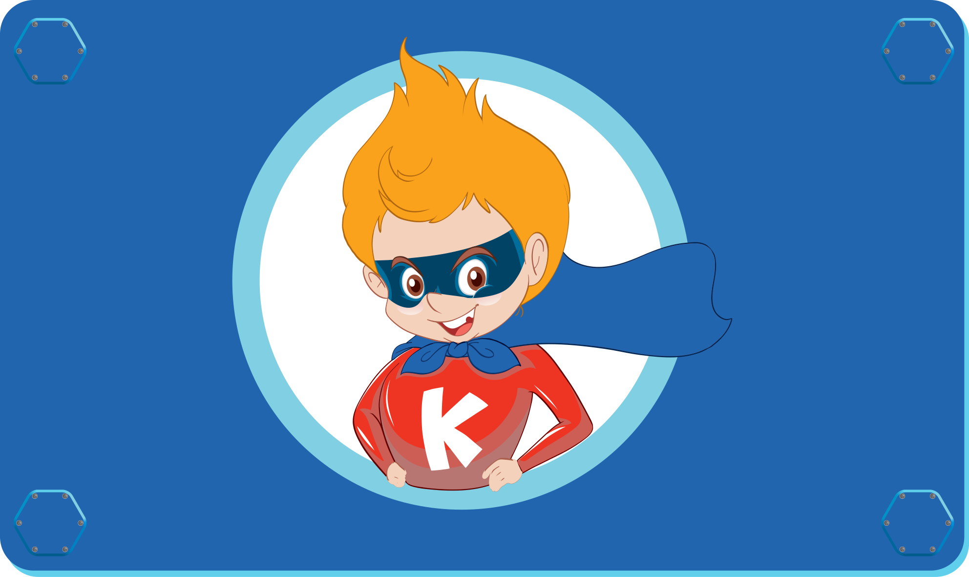 Szuperhős rajzfilmfigura vinil szőnyeg gyerekek - TenStickers