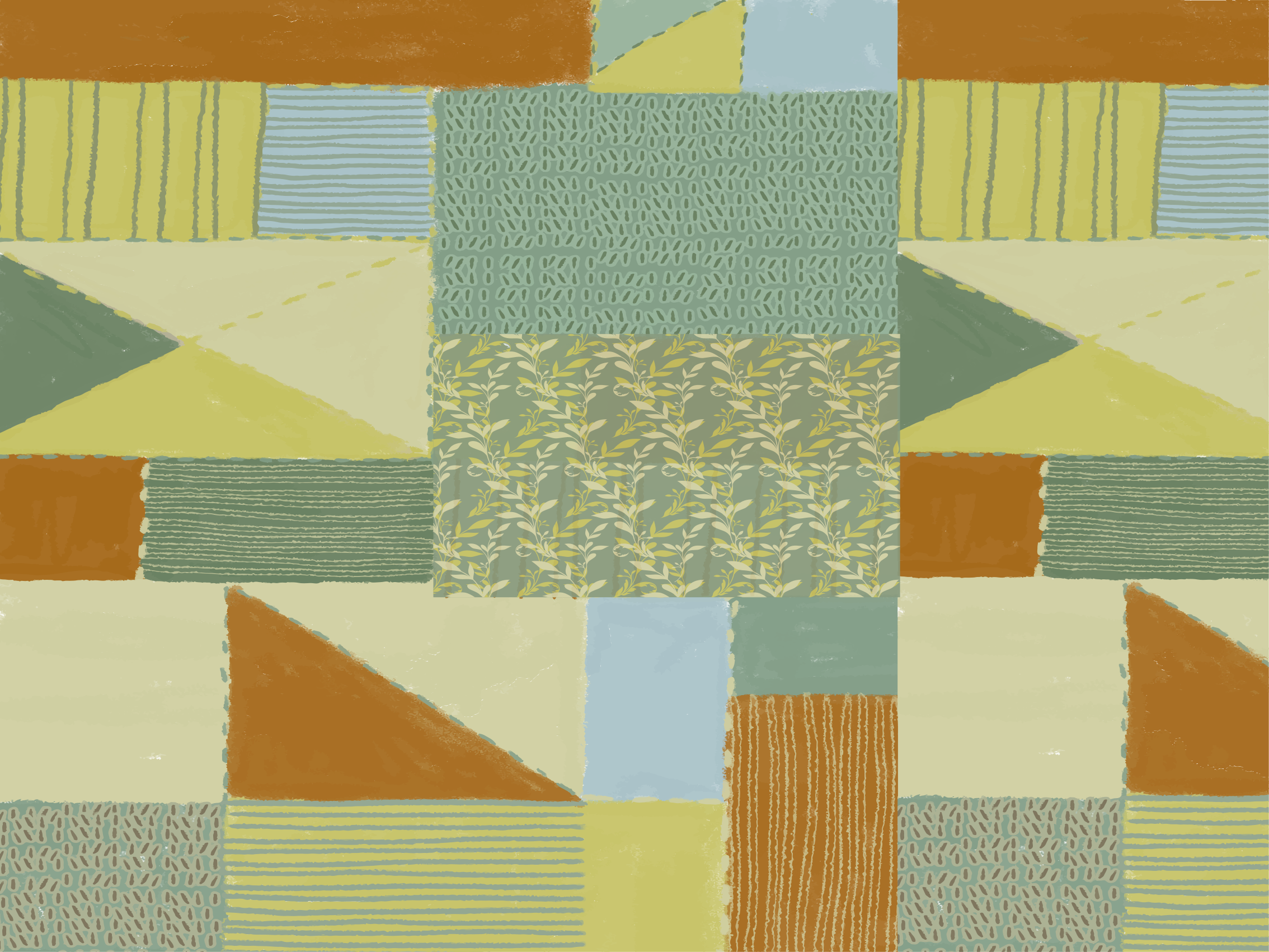 Patchwork háromszög design geometriai szőnyegek - TenStickers