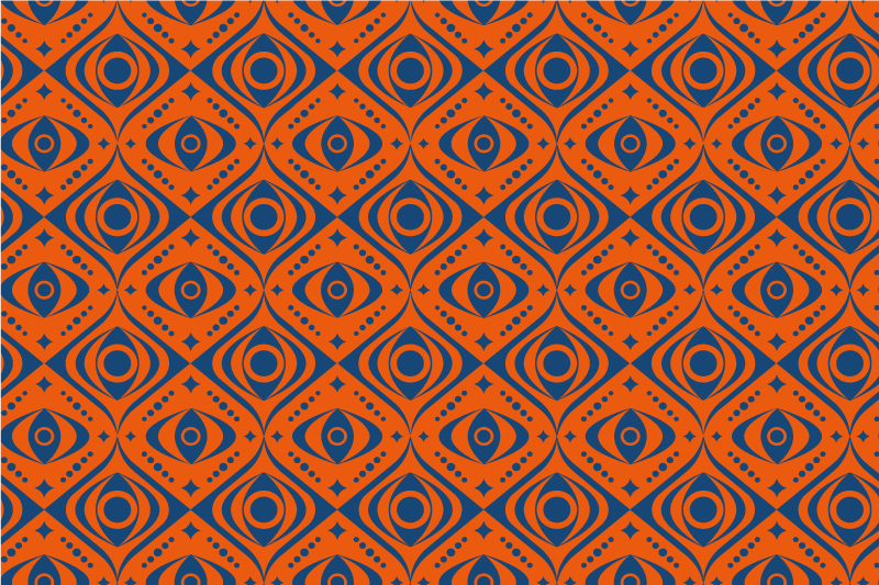 vinil szőnyeg geometriai geometrikus szem minta - TenStickers