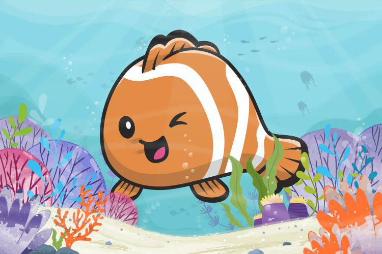 vinil szőnyeg gyerekek animációs vízi kaland - TenStickers