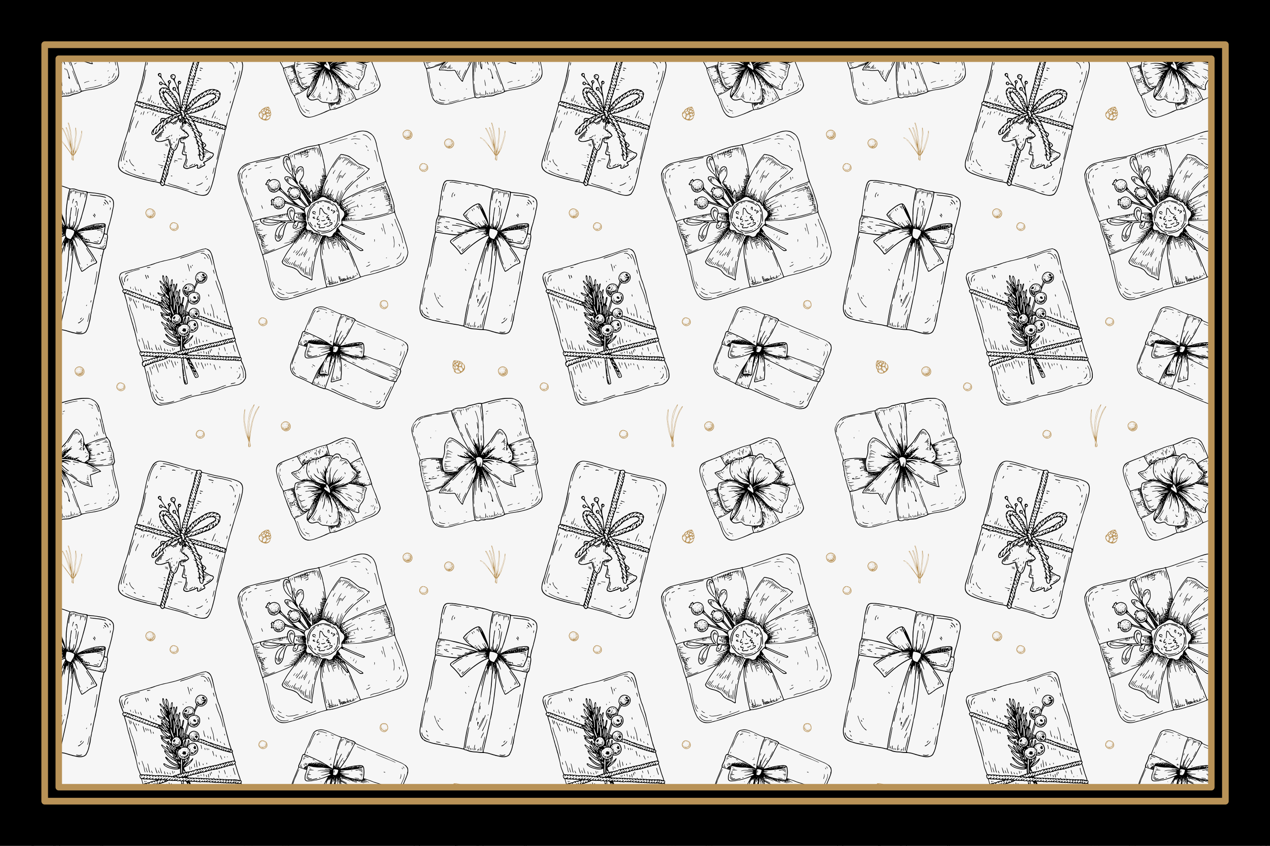 vinil szőnyeg karácsony ünnepi ajándék minta - TenStickers