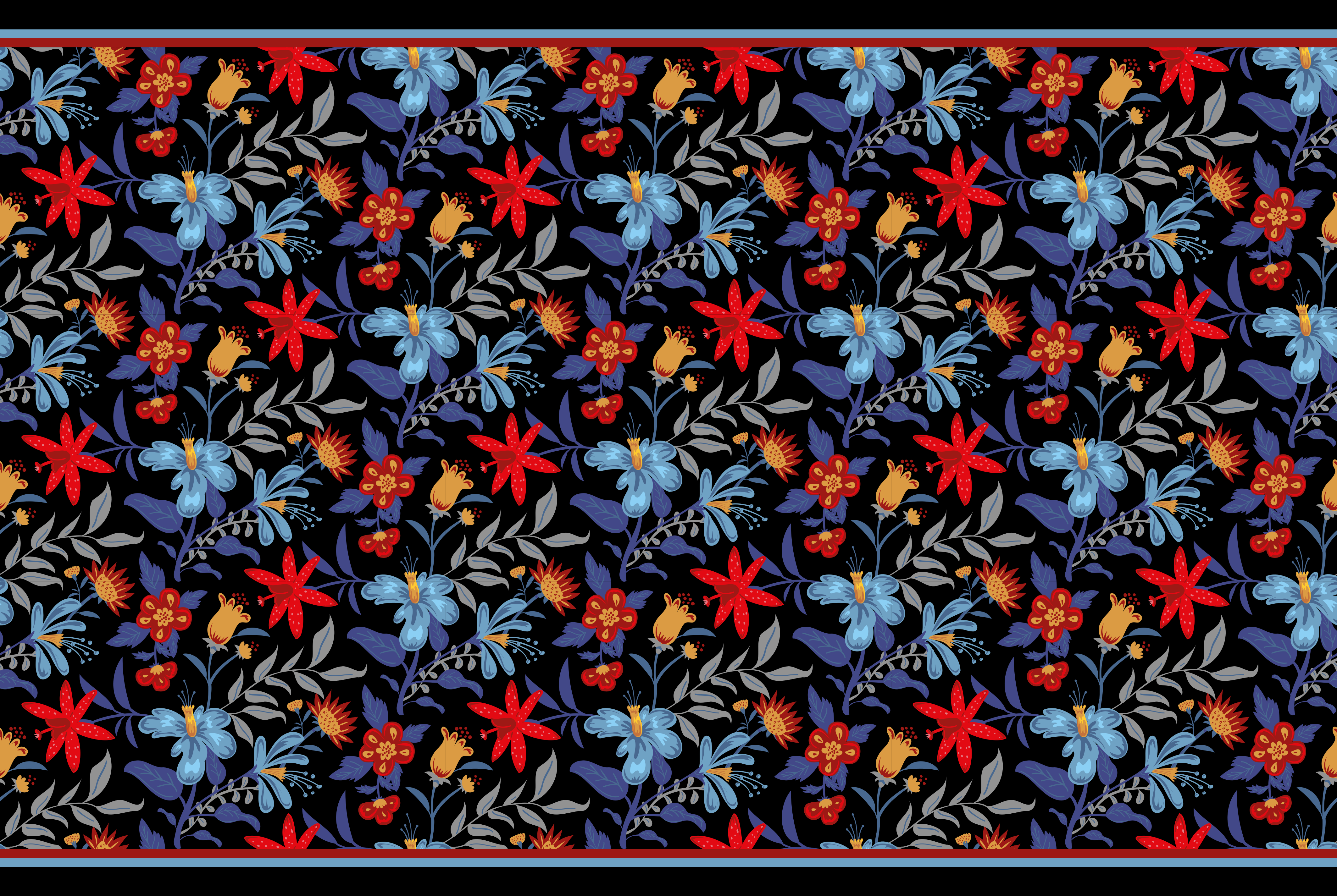 vinil szőnyeg virágok és növények botanikai elegancia - TenStickers