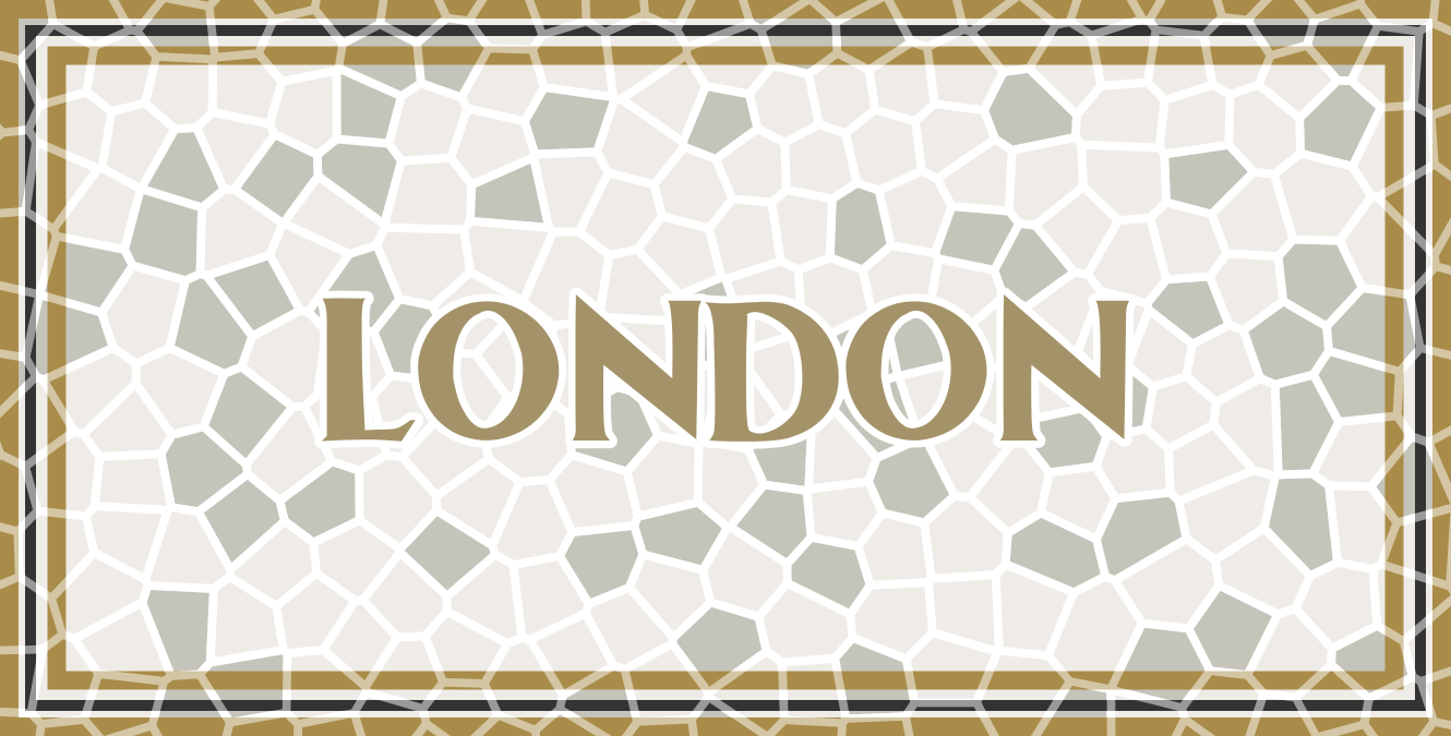 Londoni mozaik vinil szőnyeg - TenStickers
