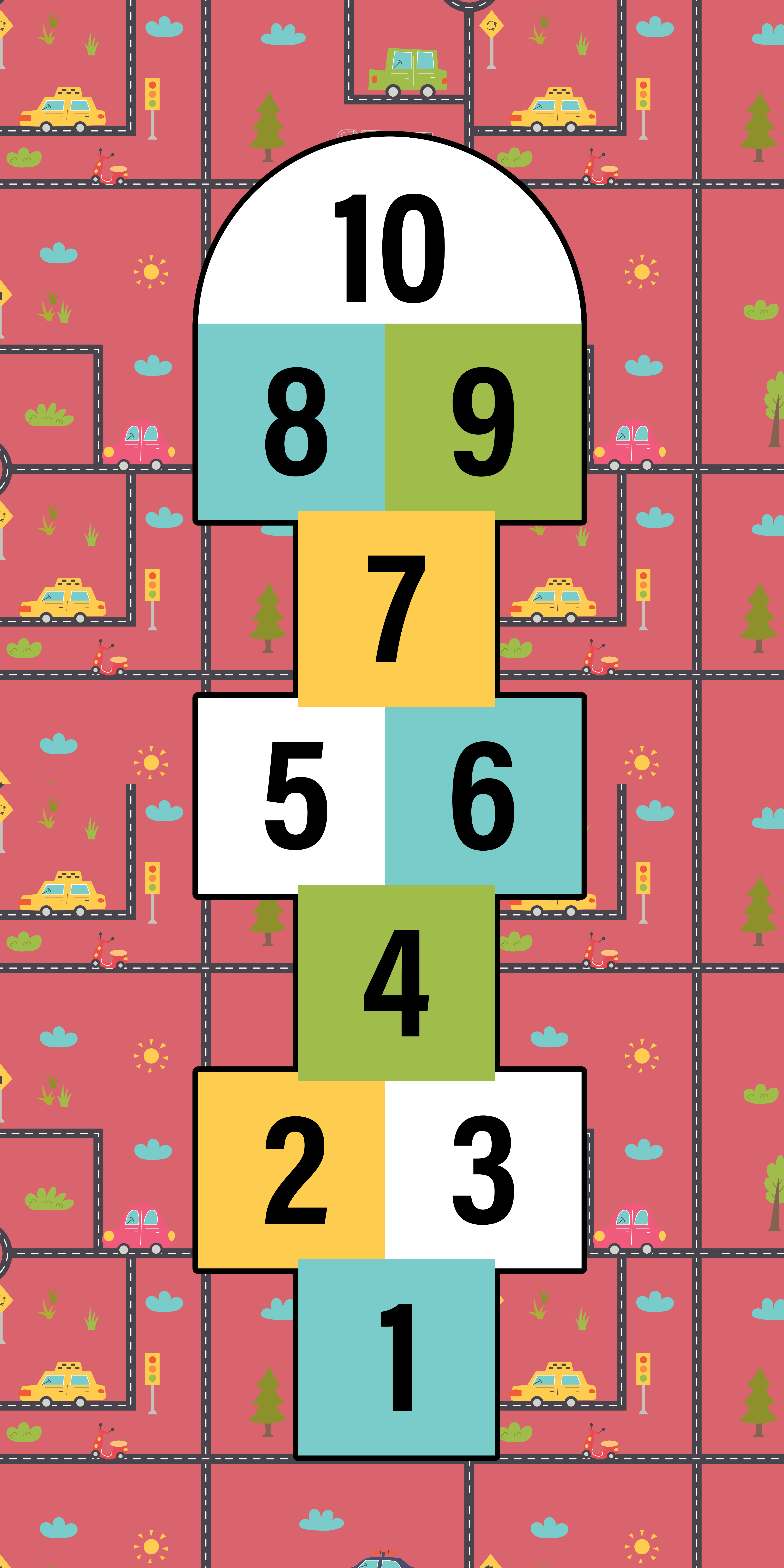 vinil szőnyeg Játékok ugrásos játékidő - TenStickers