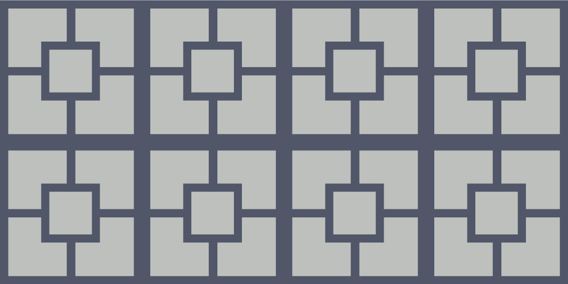 Geometriai négyzet minta vinil szőnyeg geometriai - TenStickers