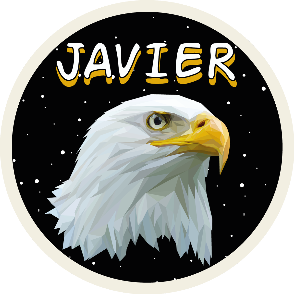 Testreszabható sas Vinil szőnyeg nevekkel - TenStickers