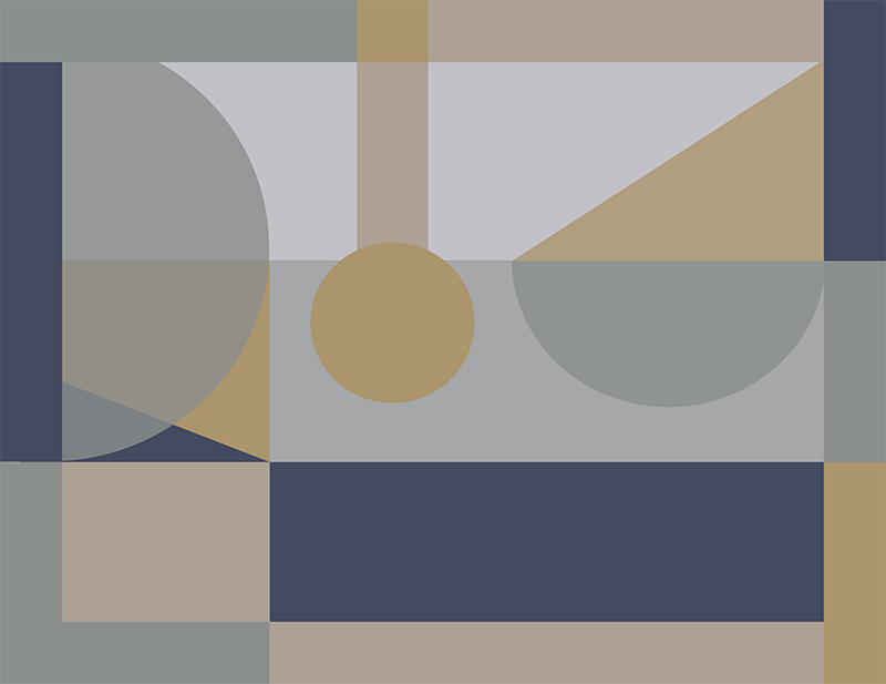 Absztrakt geometriai formák vinil szőnyeg geometriai - TenStickers