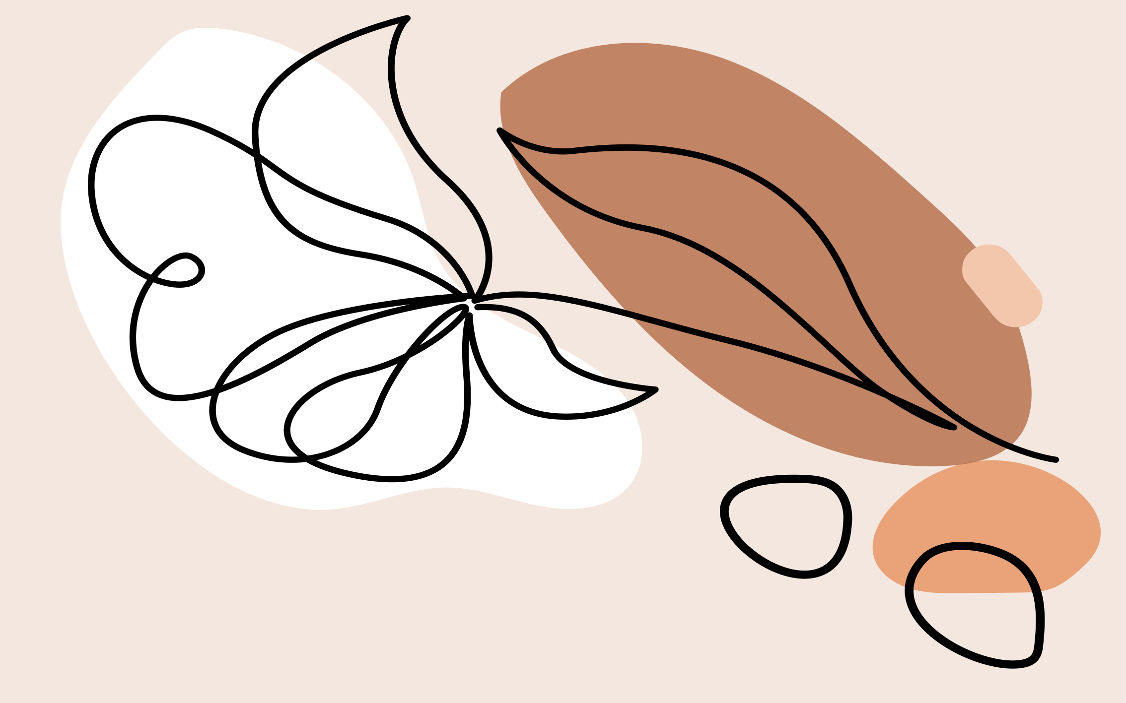 Absztrakt virágmintás vinil szőnyeg virágok és növények - TenStickers