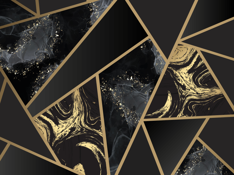 Geometrikus szürke és fekete gyémánt mintás szőnyegek - TenStickers