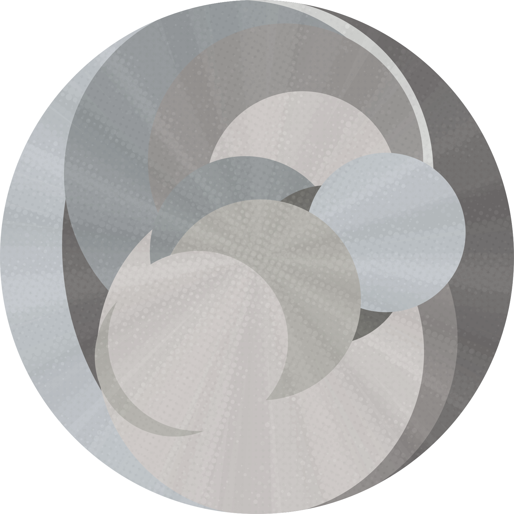 Geometrikus szürke körmintás minimál szőnyeg - TenStickers