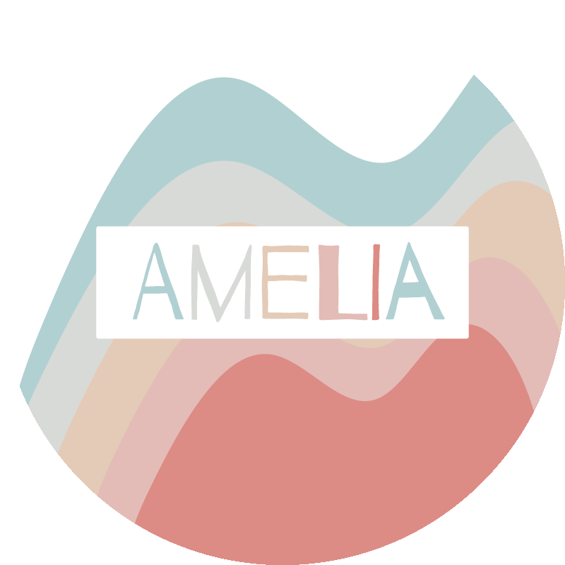 "boho" szivárványhullámok gyerekszőnyeg - TenStickers