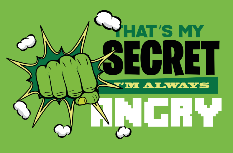 Mindig dühös vagyok gyerekszőnyeg - TenStickers