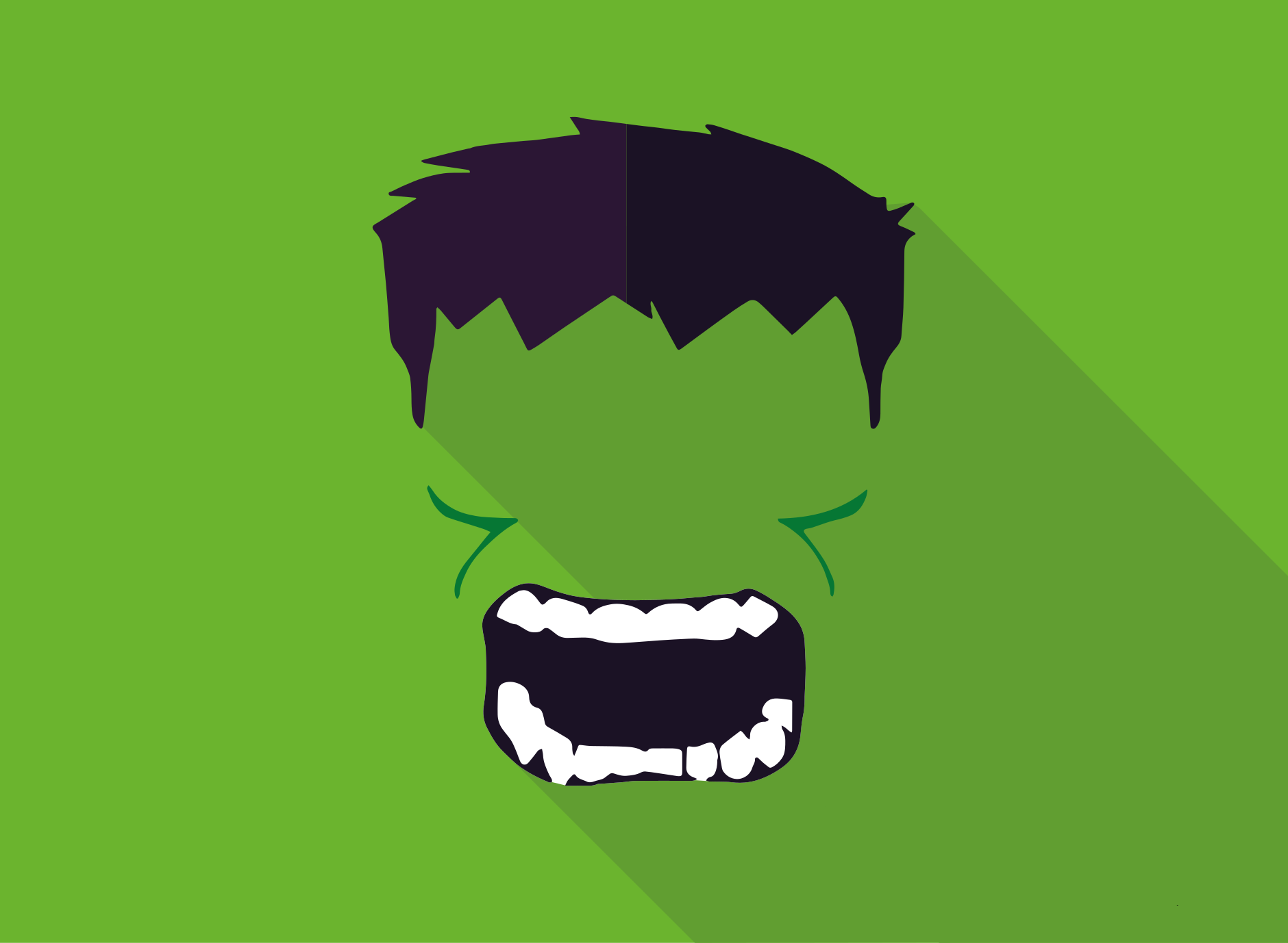 Zöld szuperhős gyerek vinil szőnyeg - TenStickers