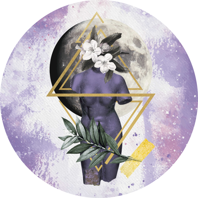 Digitális kollázs modern szőnyeg - TenStickers