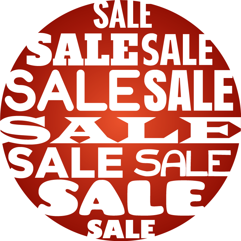 Vinil szőnyeg piros kör alakú értékesítés - TenStickers