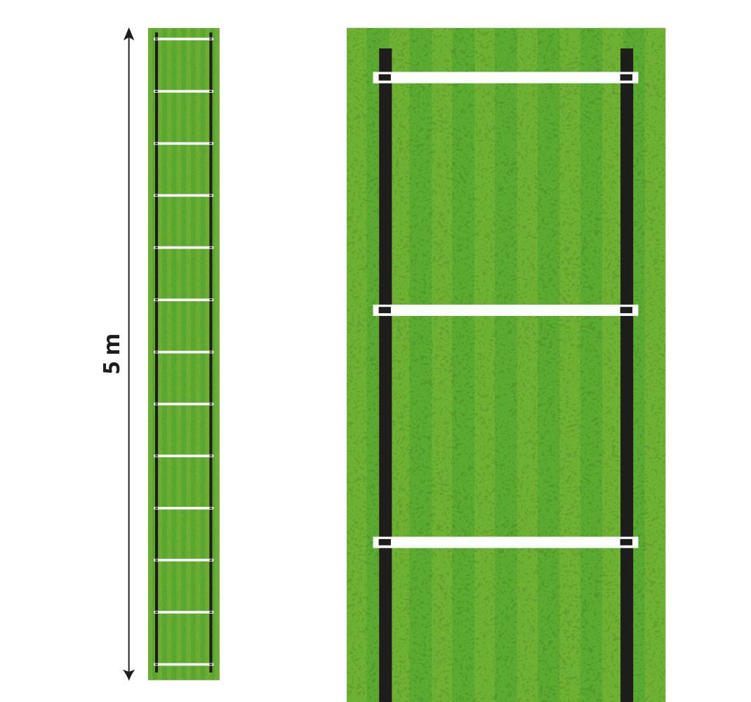 vinil szőnyeg tinik gyorsasági edzés létra 5 méter - TenStickers
