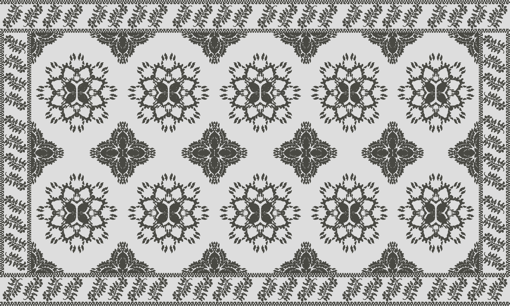 vinil szőnyeg étkező virágos vintage design - TenStickers