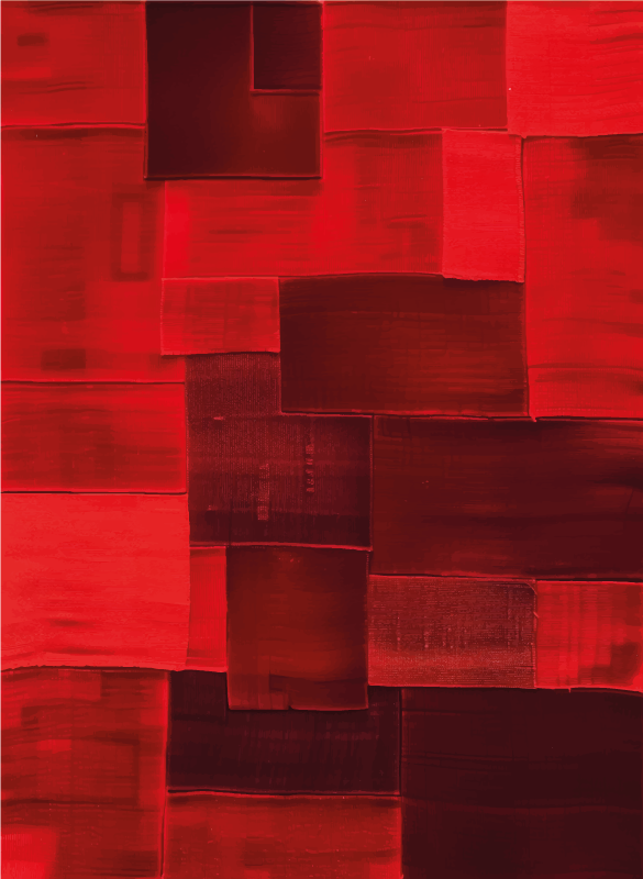 Rekonstruált minta Vinil szőnyeg piros - TenStickers