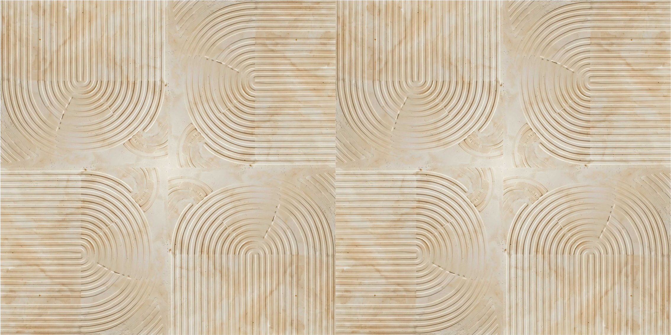 Modern ívek Vinil szőnyeg bézs - TenStickers