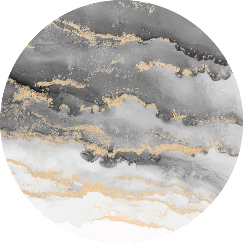 Szürke, arany részletekkel Márvány vinil szőnyeg - TenStickers