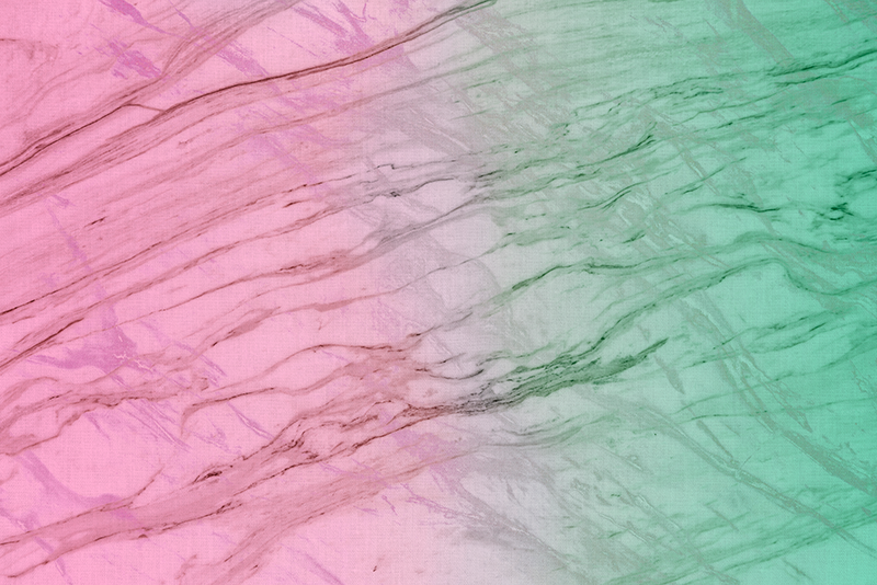 Rózsaszín és zöld pasztellszín Márvány vinil szőnyeg - TenStickers