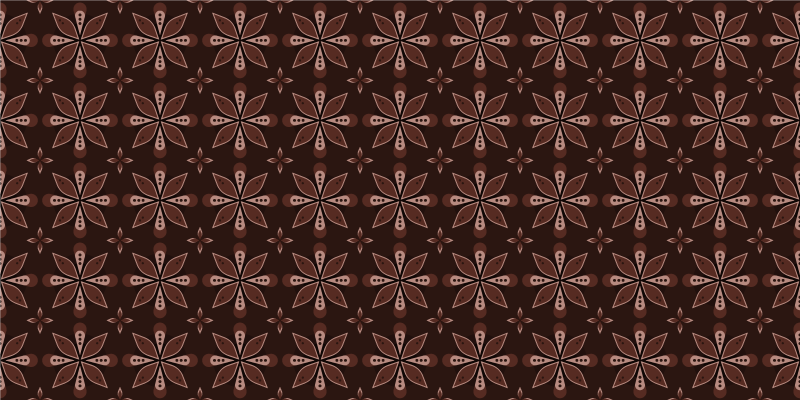 Geometrikus virágszimmetria Vinil szőnyeg előszoba - TenStickers