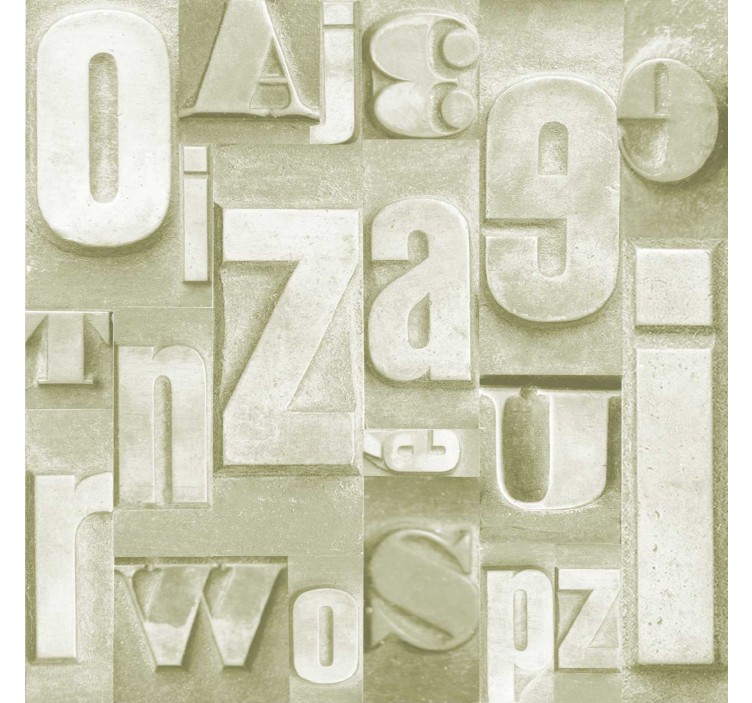 3d ipari stílus Tapéta felirat - TenStickers