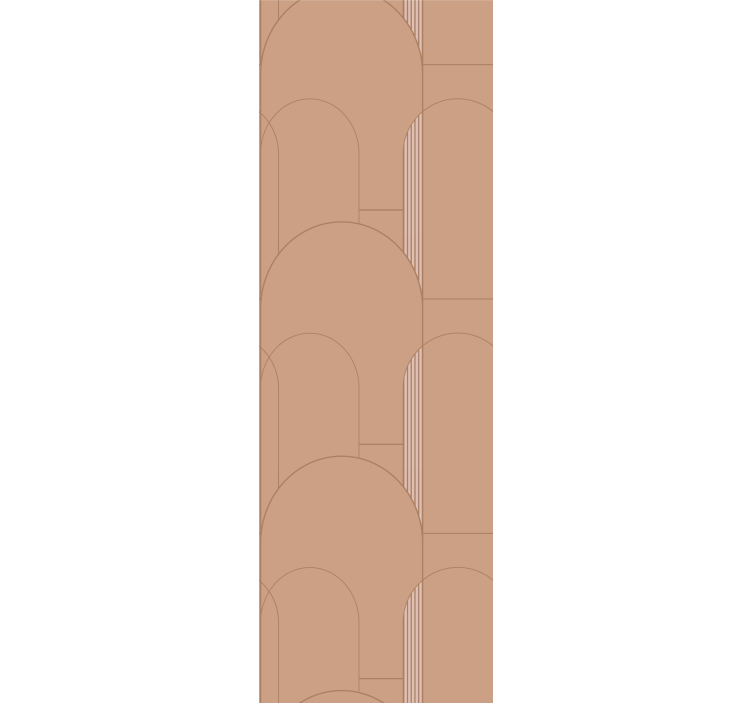 Bézs ív minták Tapéta Modern - TenStickers