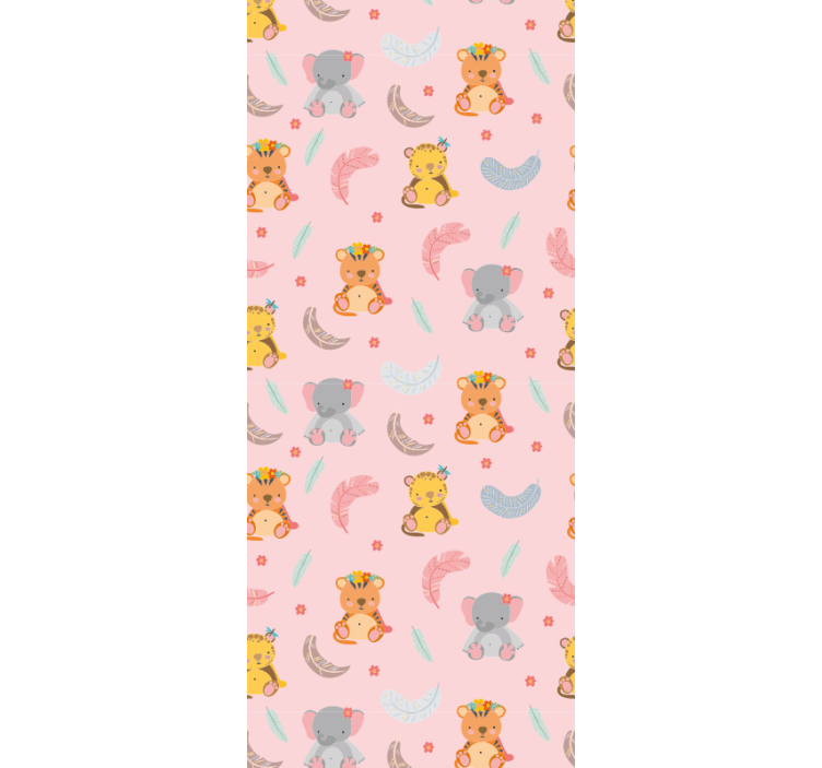 Bébi dzsungel állatok Babaszoba tapéta - TenStickers