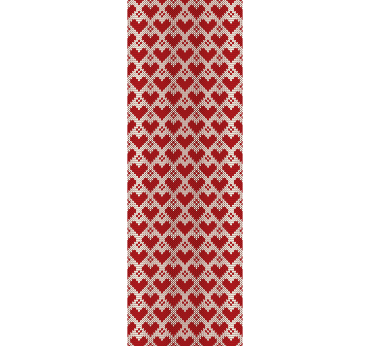 Szív szövet design Nappali tapéta - TenStickers