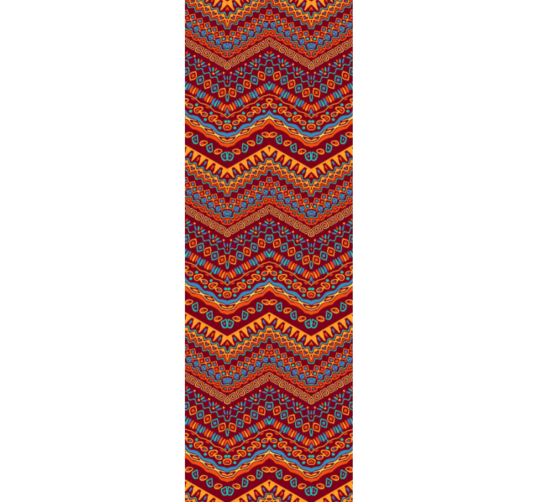 élénk geometrikus minta Nappali tapéta - TenStickers