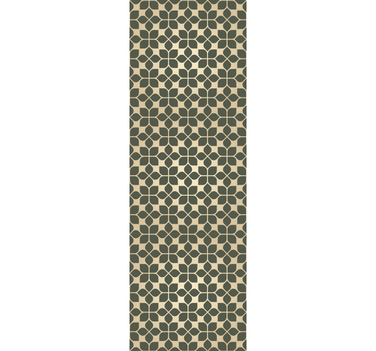 Geometrikus virágos stílus Fő tapéta - TenStickers