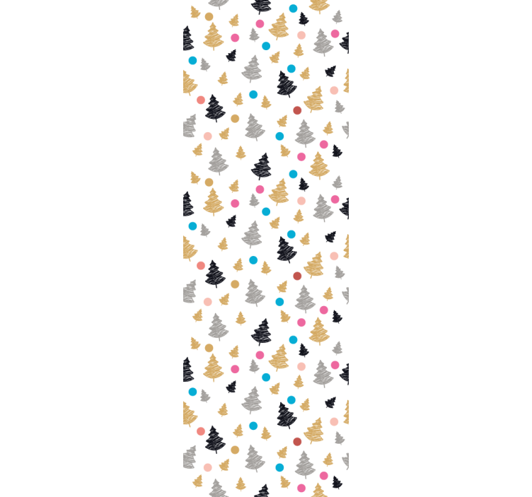 Színes fenyő minta tapéta fa háttérkép - TenStickers