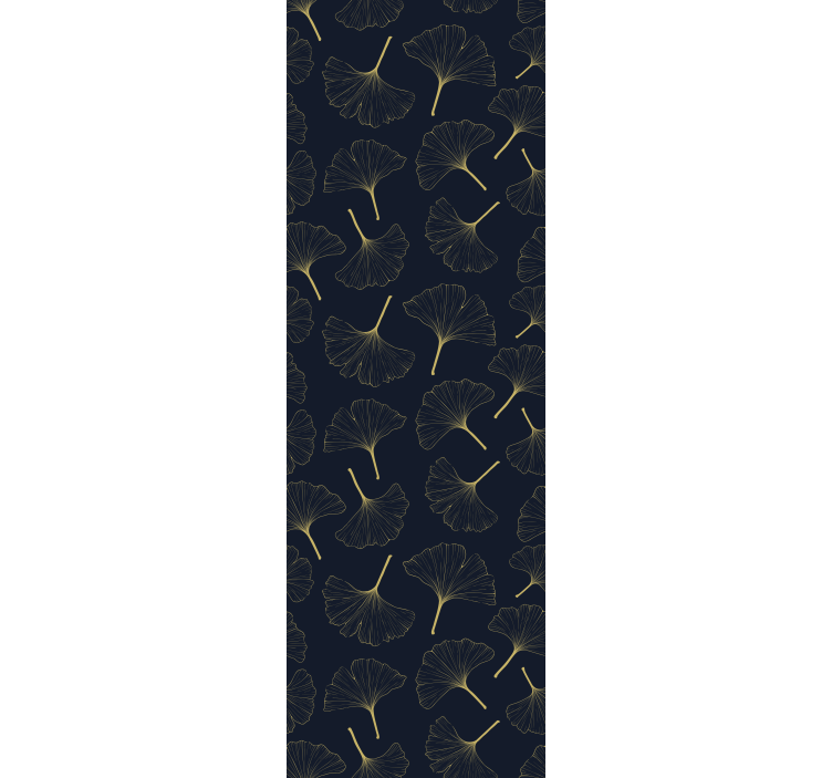 Ginkgo levél elegancia Nappali tapéta - TenStickers