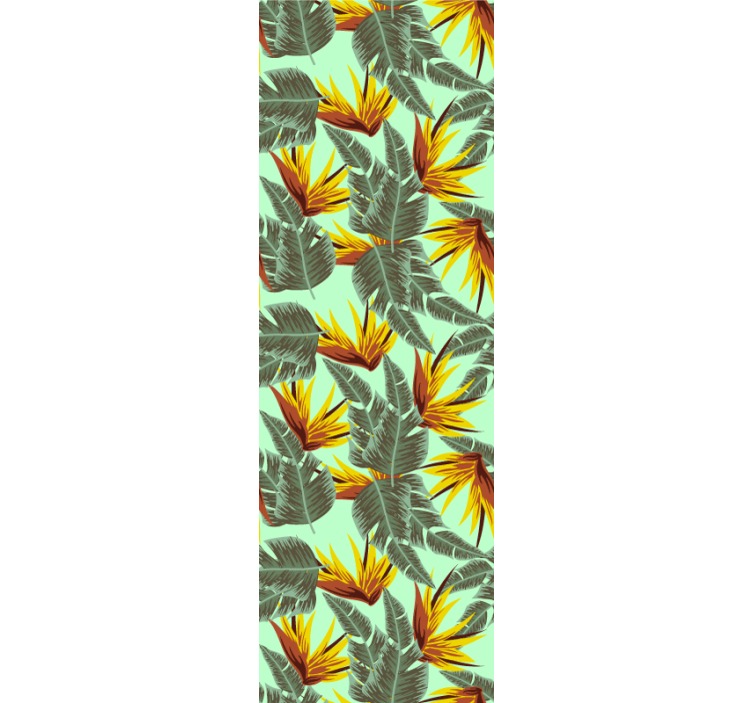 Trópusi lombhullás Tapéta Természet - TenStickers