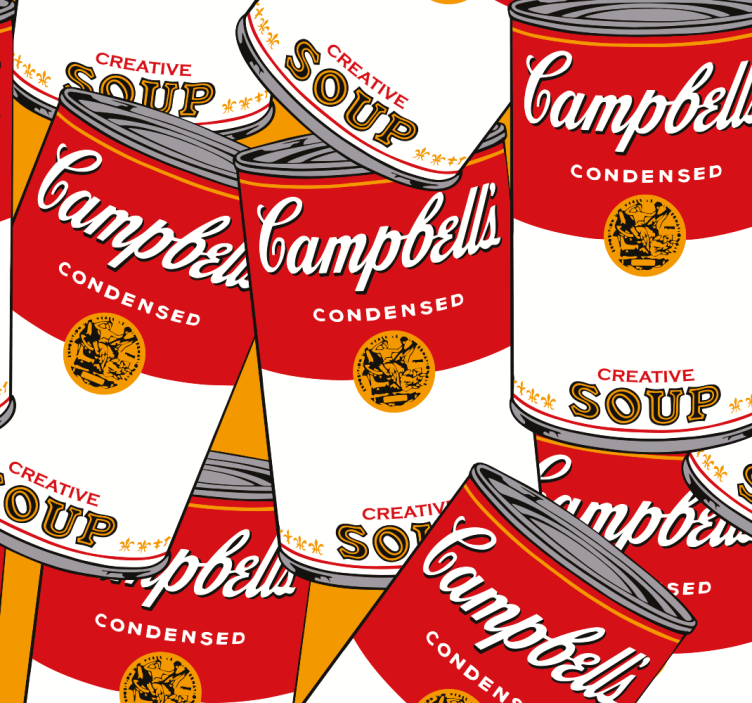Campbells andy warhol Tapéta Művészet - TenStickers