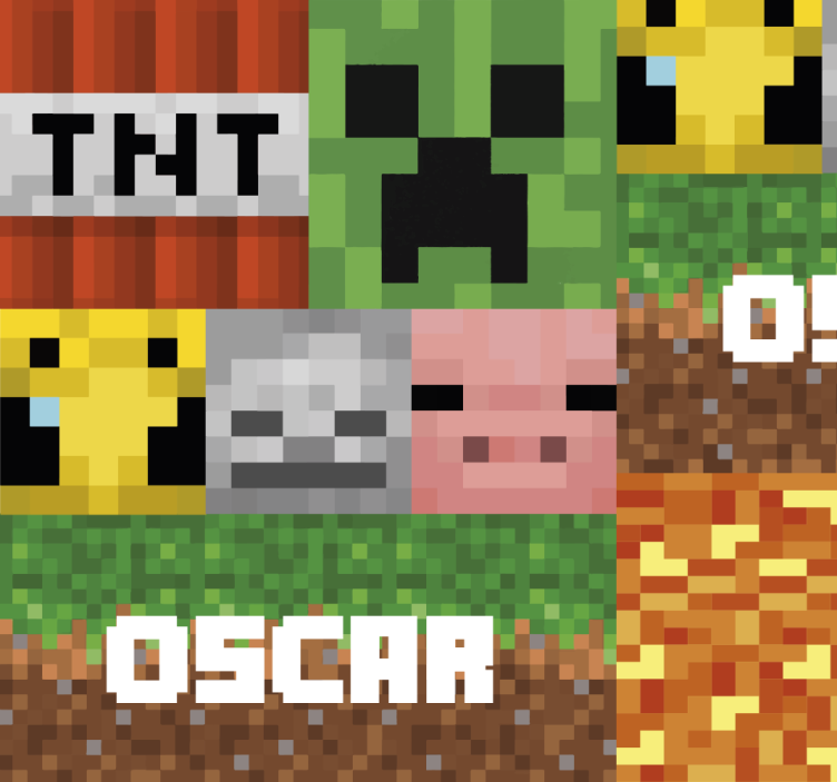 Játék geometrikus minta Tizenéves tapéta - TenStickers