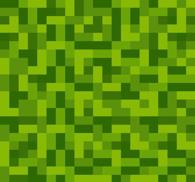 Zöld négyzet alakú játékdizájn Tizenéves tapéta - TenStickers