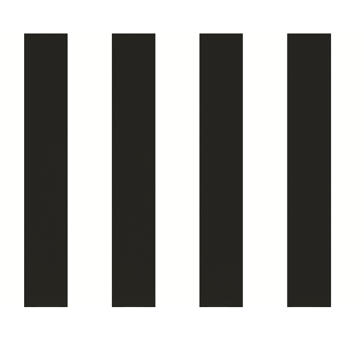 Fehér és fekete csíkok Konyhai tapéta - TenStickers