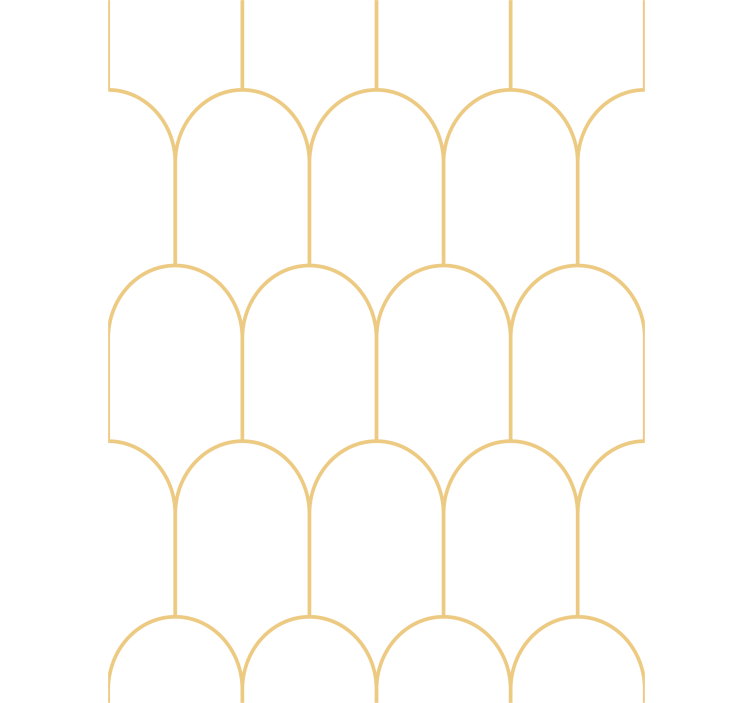 Elegáns arany ívek nappali tapéta - TenStickers