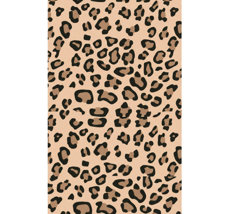 Modern leopárdmintás nappali tapéta - TenStickers