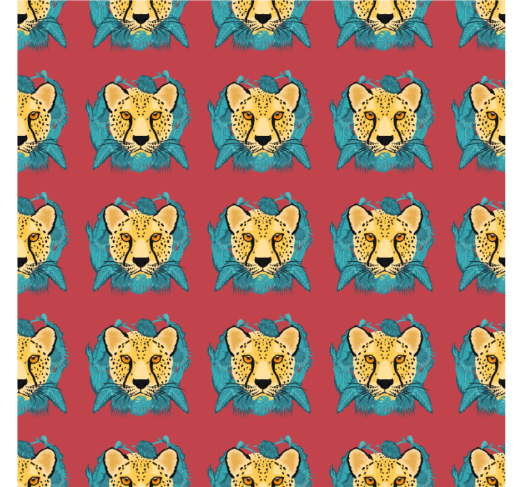 Orientális stílusú leopárd grafika strukturális minták - TenStickers