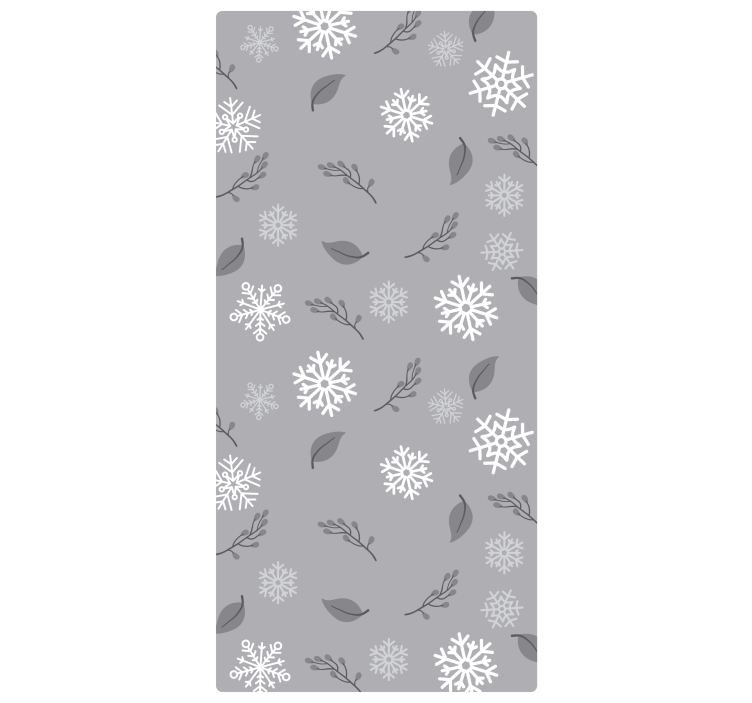 Karácsonyi tapéta szezonális hópehely mintával - TenStickers