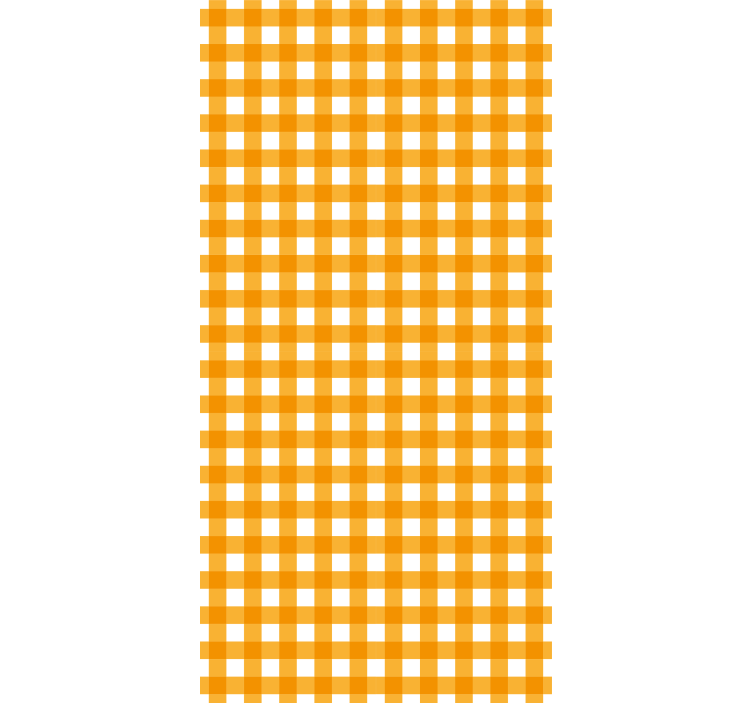 Narancs és fehér mintás négyzetek párna tapéta - TenStickers