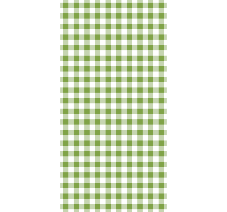 Fehér és zöld mintás négyzetek párna tapéta - TenStickers