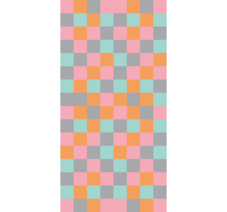 Négyzetes absztrakt művészet párna tapéta - TenStickers