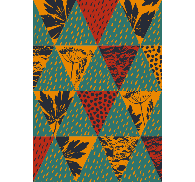 Eső geometrikus művészet párna tapéta - TenStickers