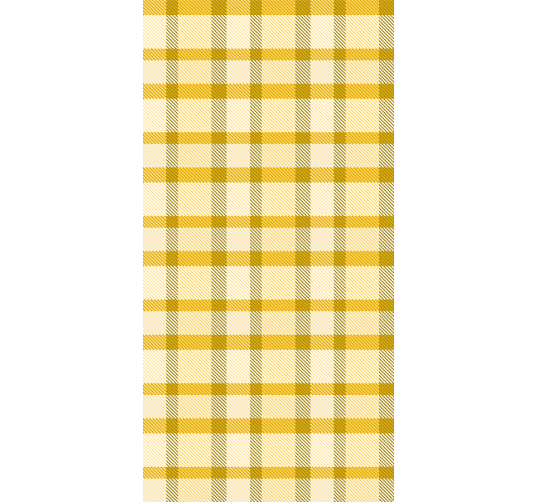 Sárga és fehér mintás négyzetek párna tapéta - TenStickers