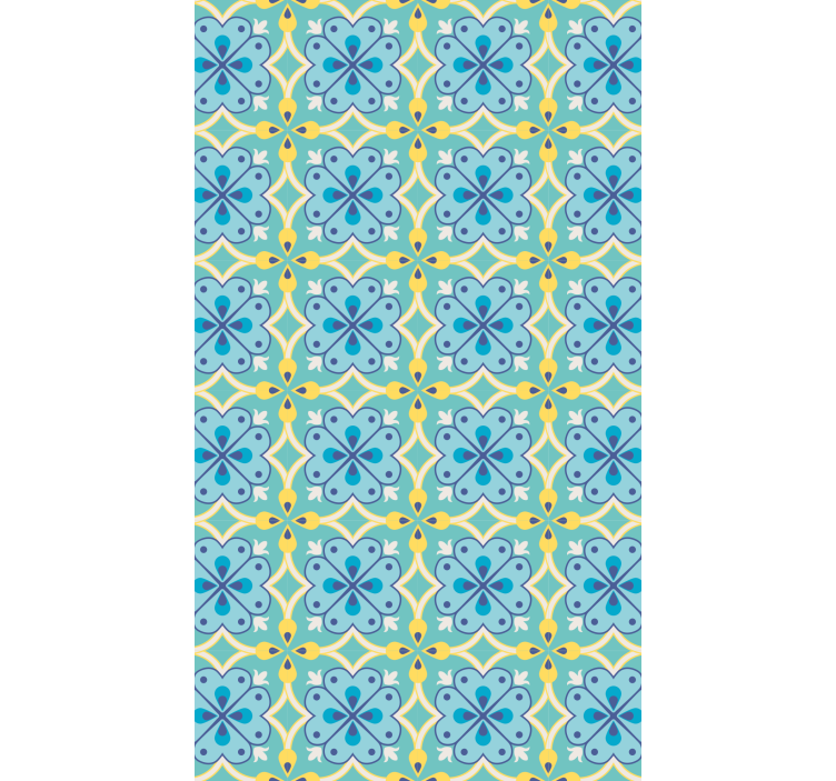 Virágzó elemek tapéta csempék - TenStickers