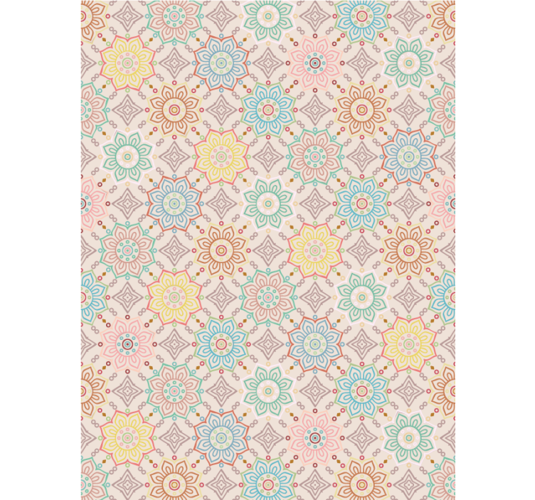 Eredeti "nagymama stílus" párna tapéta - TenStickers